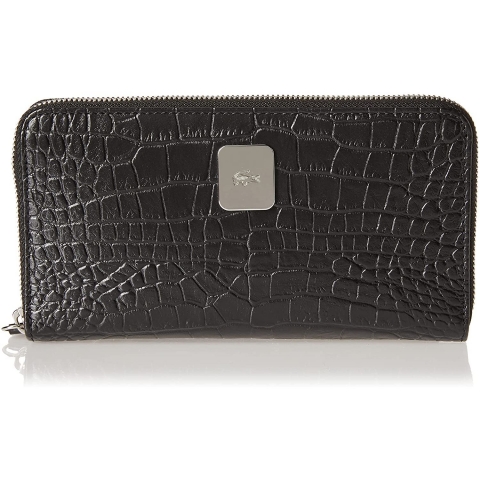 Lacoste Deri Kad�n C�zdan(Siyah)