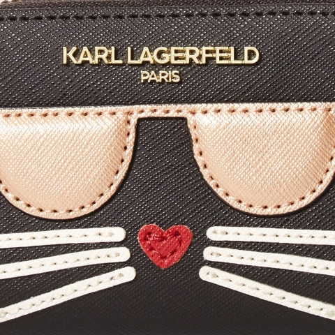 Karl Lagerfeld Paris Kadn Deri Czdan (Renkli)
