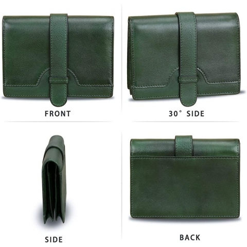 LRTO RFID Kad�n Deri C�zdan (Ye�il)