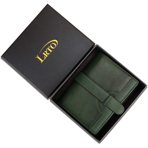 LRTO RFID Kad�n Deri C�zdan (Ye�il)