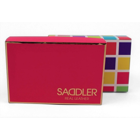 SADDLER Kadn RFID Korumal Czdan (Large, Siyah)