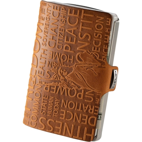 I CLIP RFID Un�sex Paslanmaz �elik Kartl�k (Kahverengi)