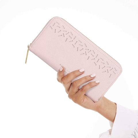 KATIE LOXTON Kadn Deri Czdan (Pembe)