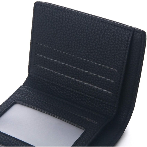 Buvelife RFID Kadn Deri Kartlk (Siyah)