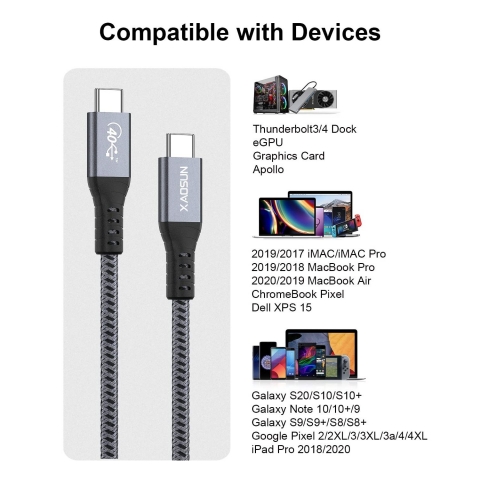 XAOSUN USB 4.0 Kablo (1 Metre)