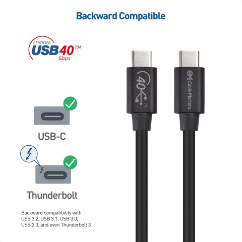 Cable Matters USB 4.0 Kablo (1 Metre)