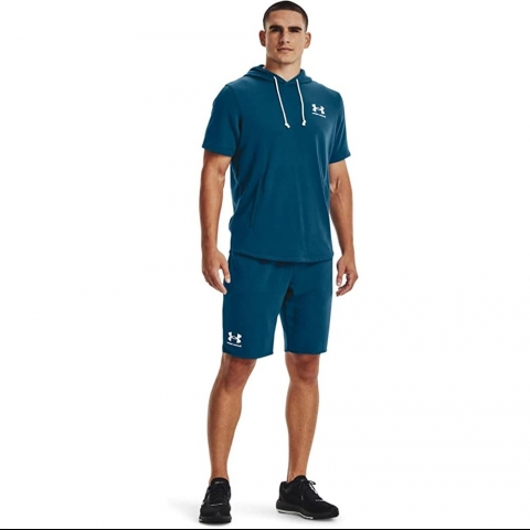 Under Armour Ksa Kollu Kaponlu Erkek Sweatshirt (Mavi)