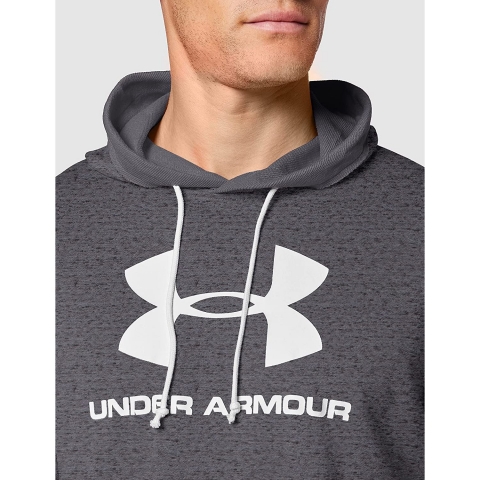 Under Armour Big Logo Erkek Sweatshirt (Gri/Beyaz)