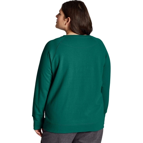 Champion Plus Size Powerblend Kadn Sweatshirt (Siyah)