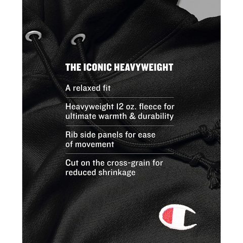Champion Kadn Kaponlu Sweatshirt (Gri)