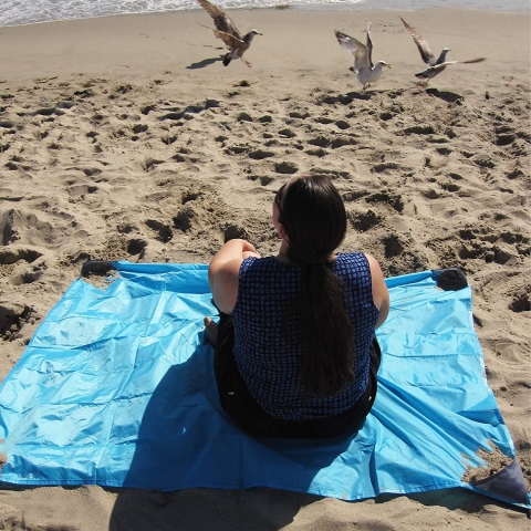 Artemis Outdoor Essential Kum Ge�irmez Plaj �rt�s� (Mavi)