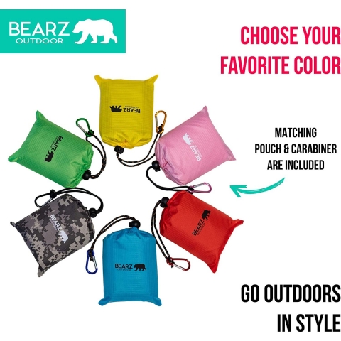 BEARZ Outdoor Suya Dayankl Plaj/Piknik rts (Gri)