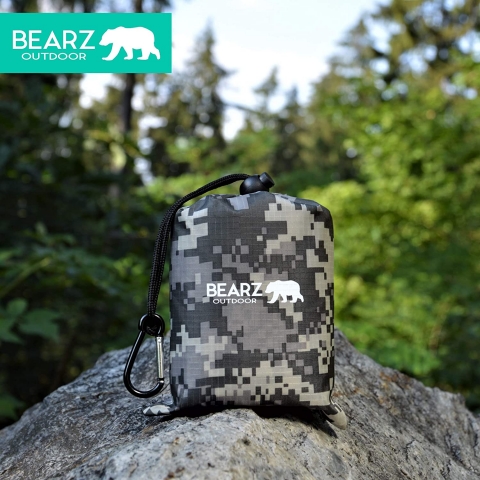 BEARZ Outdoor Suya Dayankl Plaj/Piknik rts (Gri)