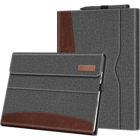 Fintie Microsoft Surface Pro 9 Business Standl Klf-Gray Brown