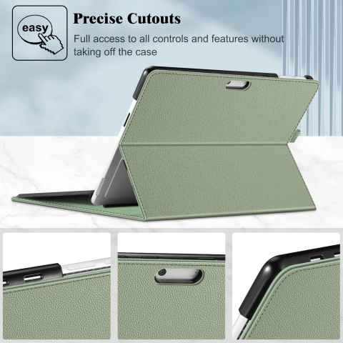 Fintie Microsoft Surface Pro 9 Business Standl Klf-Sage Green