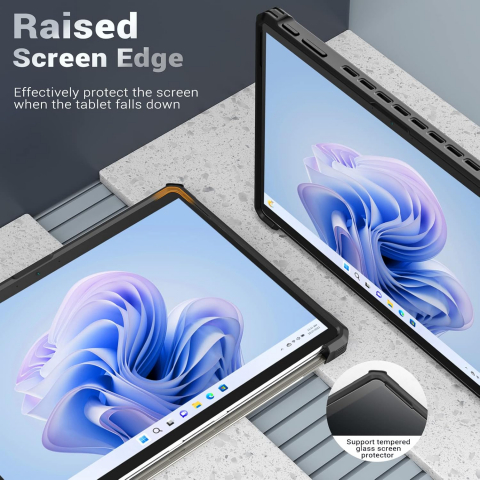 MoKo Microsoft Surface Pro 9 Kickstandl Klf-Translucent Black 