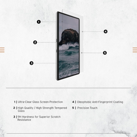 UAG Microsoft Surface Pro 9 Uyumlu Ekran Koruyucu