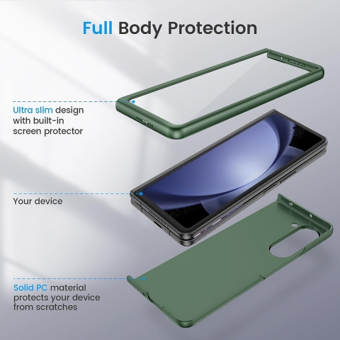 Ruky Tam Korumal Galaxy Z Fold 5 Klf-Green
