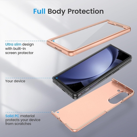 Ruky Tam Korumal Galaxy Z Fold 5 Klf-Gold 