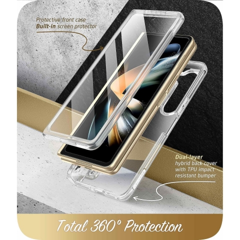 i-Blason Tam Korumal Galaxy Z Fold 5 Klf-Clear
