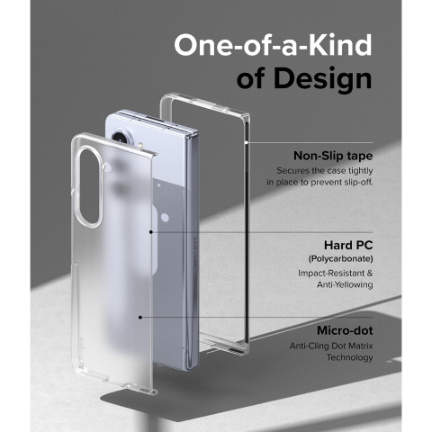 Rin gke Slim Samsung Galaxy Z Fold 5 Klf-Matte Clear