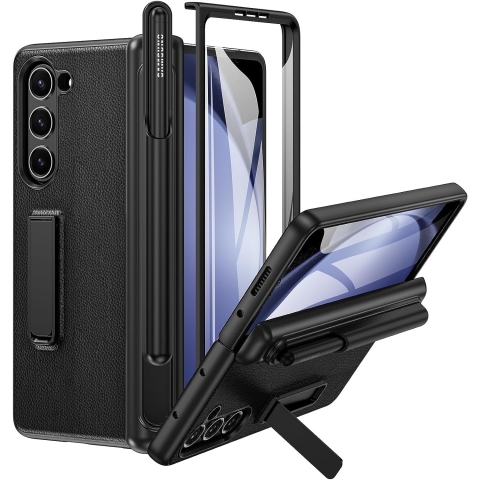 Ruky Galaxy Z Fold 5 Standl Tam Korumal Klf-Black