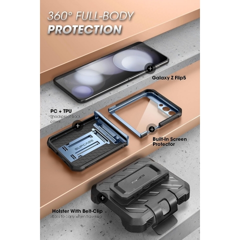 SUPCASE UBP Serisi Galaxy Z Flip 5 Klf-Tilt