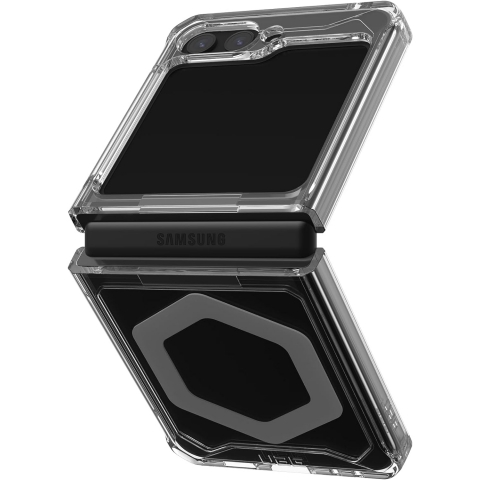 UAG Plyo Pro Serisi Galaxy Z Flip 5 Klf (MIL-STD-810G)-Ice Silver