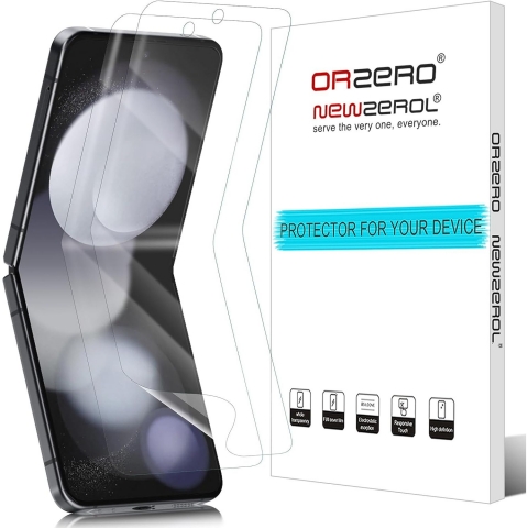 Orzero Galaxy Z Flip 5 Cam Ekran Koruyucu (2 Adet)