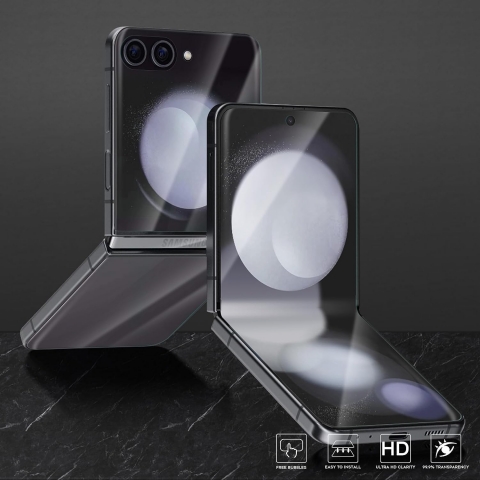 Orzero Galaxy Z Flip 5 Ekran Koruyucu Film Seti (3 Adet)