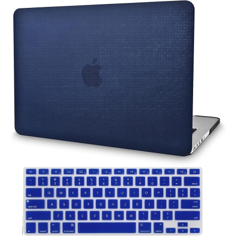 KECC MacBook Air Klf (15 in)-Navy Blue Leather