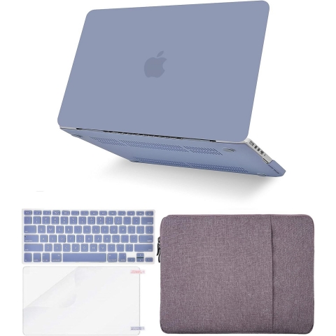 KECC MacBook Air anta ve Klf (15 in)-Lavender Grey