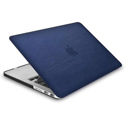 KECC MacBook Air anta ve Klf (15 in)-Dark Blue Leather