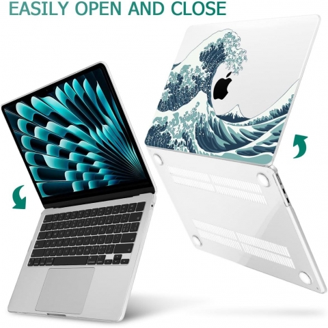 May Chen MacBook Air Sert Klf (15 in)-Great Wave