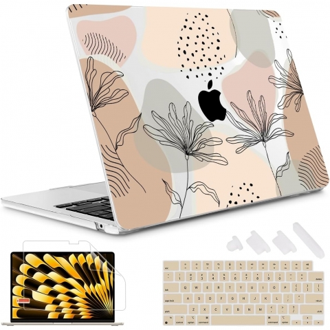 May Chen MacBook Air Sert Klf (15 in)-Flowers and Leavers