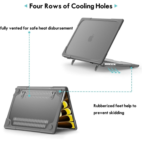 ProCase MacBook Air Standl Klf (15 in)-Grey