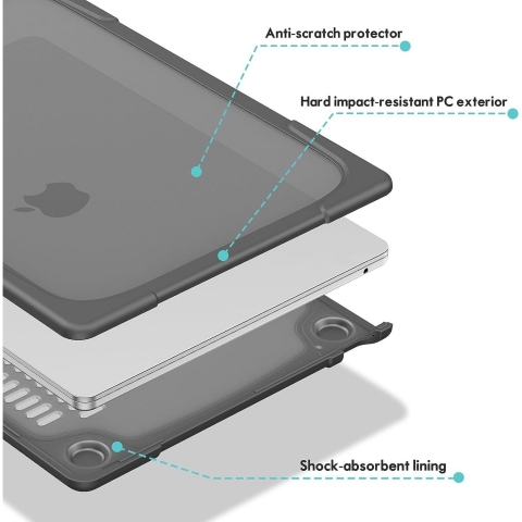 ProCase MacBook Air Standl Klf (15 in)-Grey