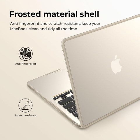 BlueSwan MacBook Air effaf Klf (15 in)-Frosted Starlight 