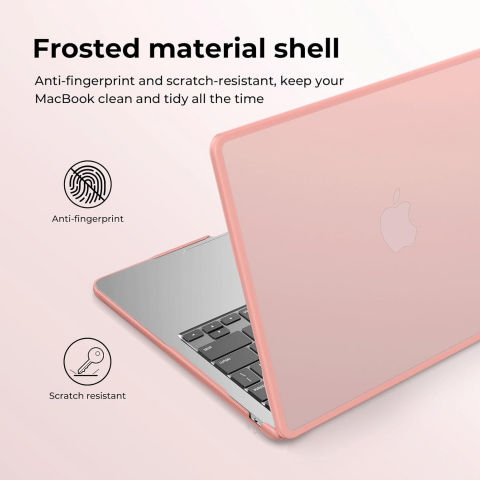 BlueSwan MacBook Air effaf Klf (15 in)-Frosted Baby Pink 