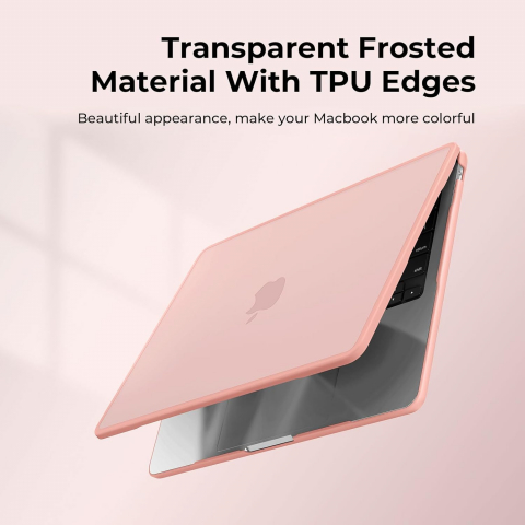 BlueSwan MacBook Air effaf Klf (15 in)-Frosted Baby Pink 