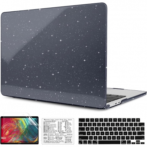 QCzyc MacBook Air Uyumlu Dayankl Klf (15 in)-Star Black