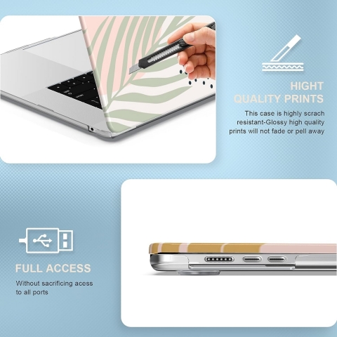 iCasso Liquid Retina MacBook Air Uyumlu Klf (15 in)-Morandi