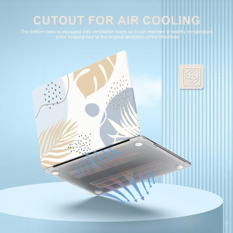 iCasso Liquid Retina MacBook Air Uyumlu Klf (15 in)-Morandi Blue