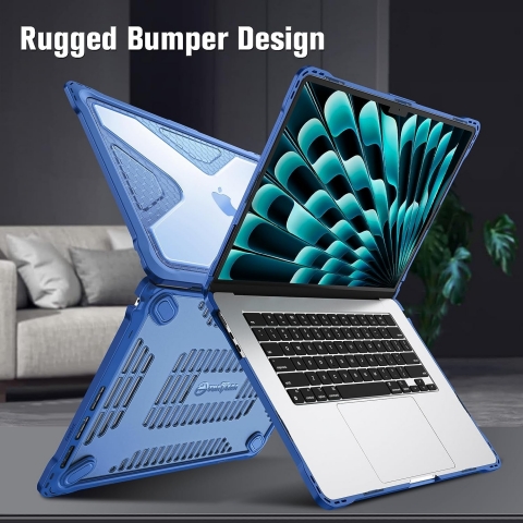 Fintie MacBook Air Sert Kapakl Klf (15 in)-Blue