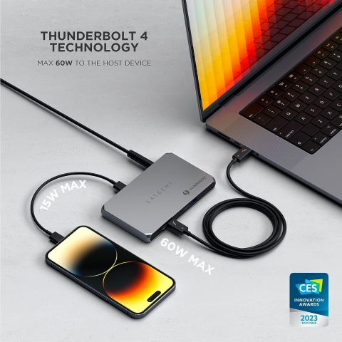 Satechi USB-C 4 Slim Hub 5i 1 Arada Thunderbolt