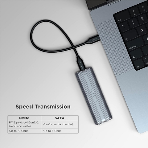 Satechi SATA SSD Uyumlu USB-C Adaptr (Alminyum)