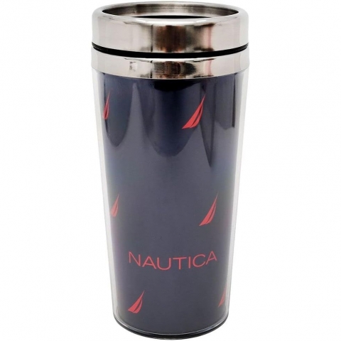 Nautica Yaltml Paslanmaz elik Termos 440mL(Mavi/Krmz)