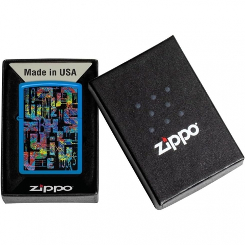 Zippo Street Art Gk Mavisi akmak