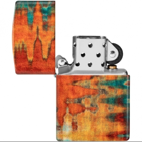 Zippo Turuncu Brush Strokes akmak