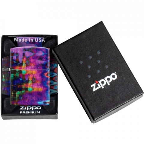 Zippo Mor Brush Strokes akmak